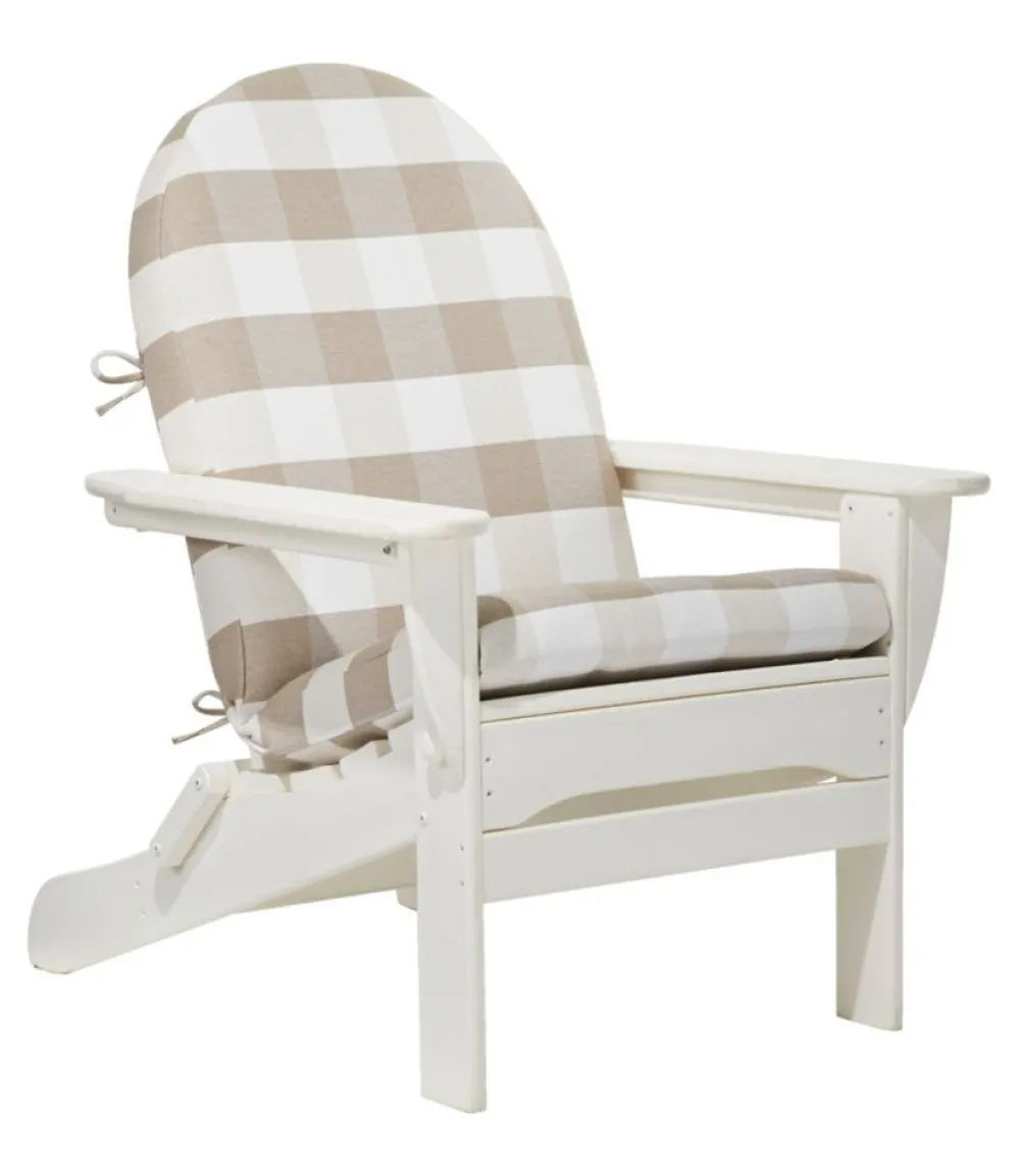 "Adirondack Chair Seat and Back Cushion, Buffalo Plaid"-L.L.Bean New