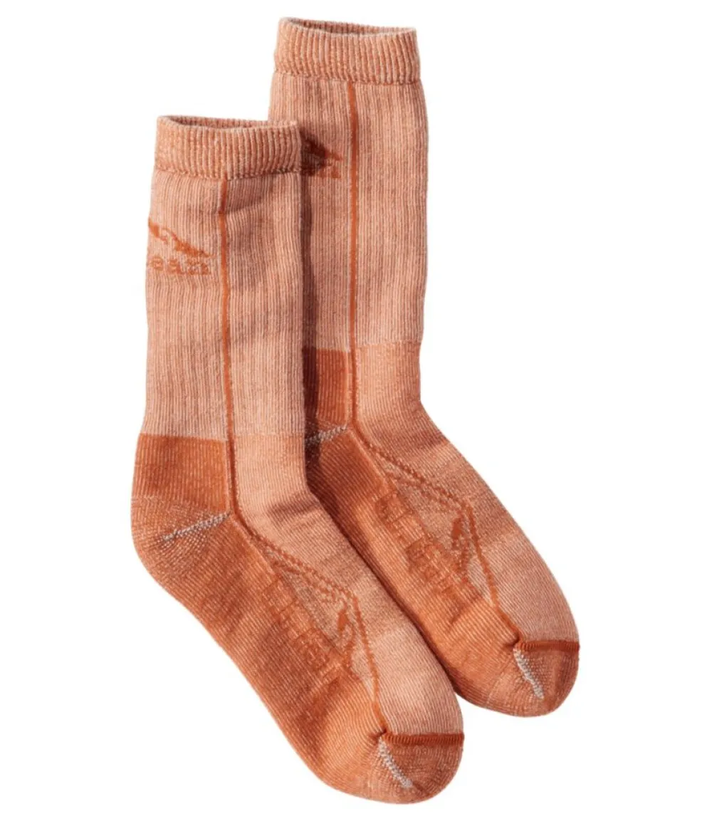 "Adults' Cresta Wool Lightweight Hiking Socks, Crew"-L.L.Bean Outlet