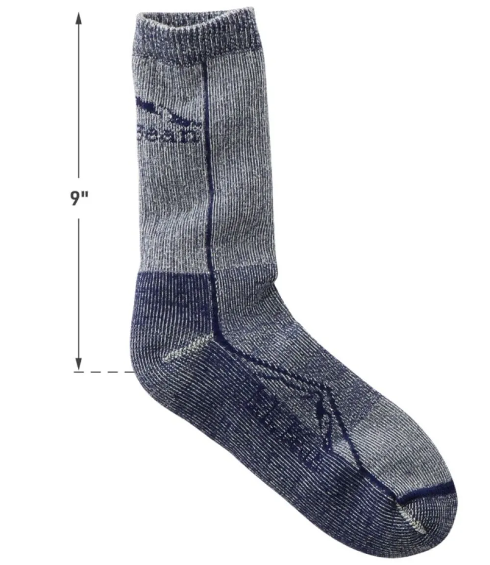 "Adults' Cresta Wool Lightweight Hiking Socks, Crew"-L.L.Bean Outlet