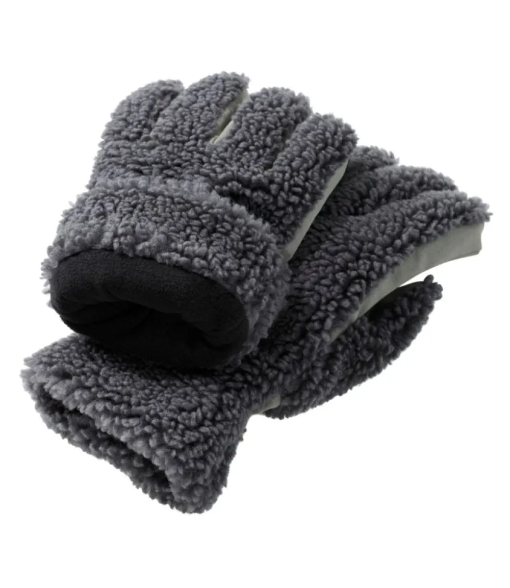 "Adults' Mountain Pile Fleece Gloves"-L.L.Bean Discount