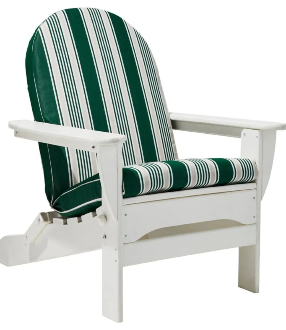 "Casco Bay Adirondack Chair Seat and Back Cushion, Stripe"-L.L.Bean Clearance