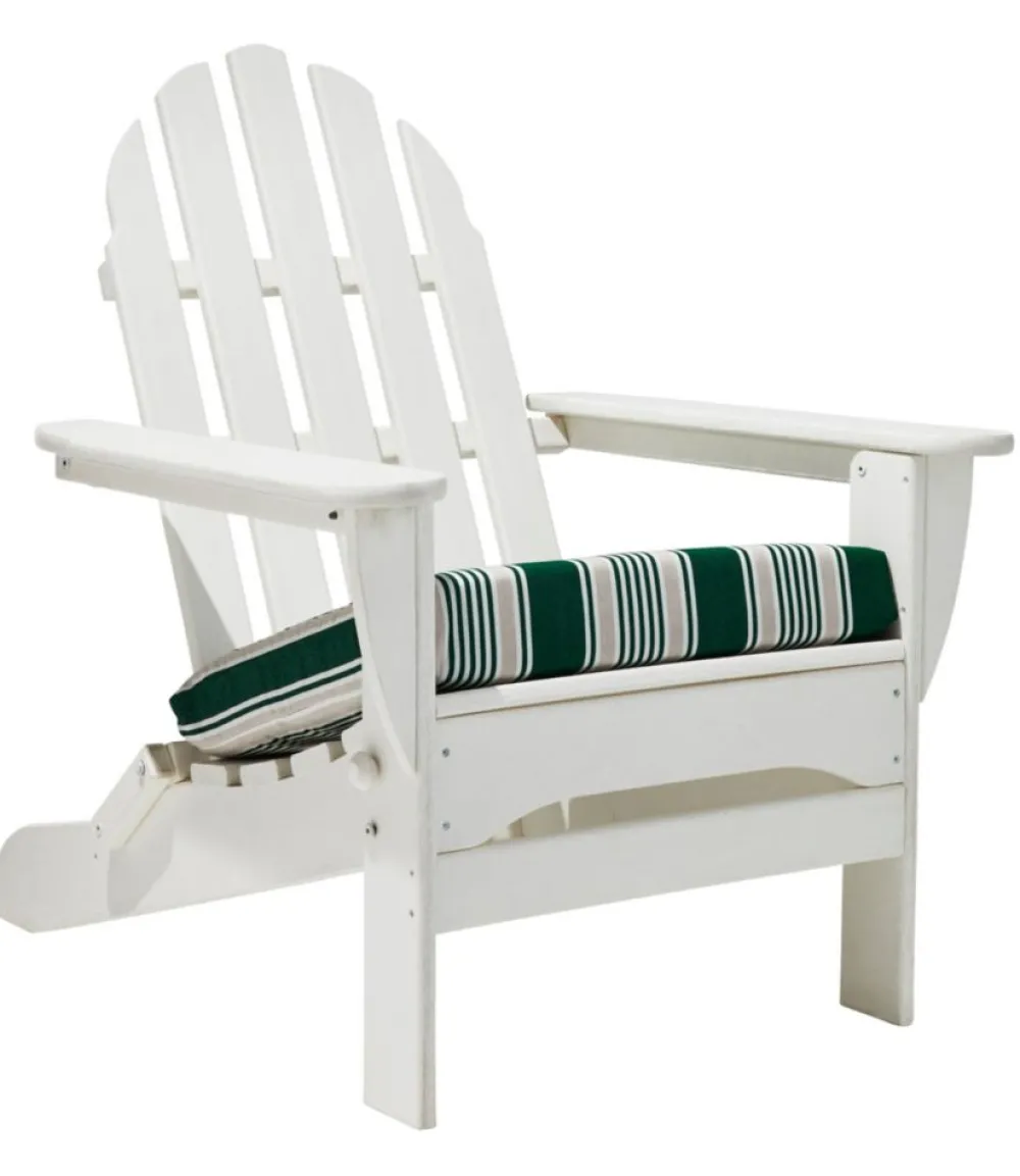 "Casco Bay Adirondack Chair Seat Cushion, Stripe"-L.L.Bean Store