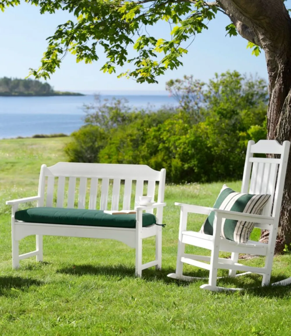 "Casco Bay All-Weather Bench Cushion"-L.L.Bean Shop