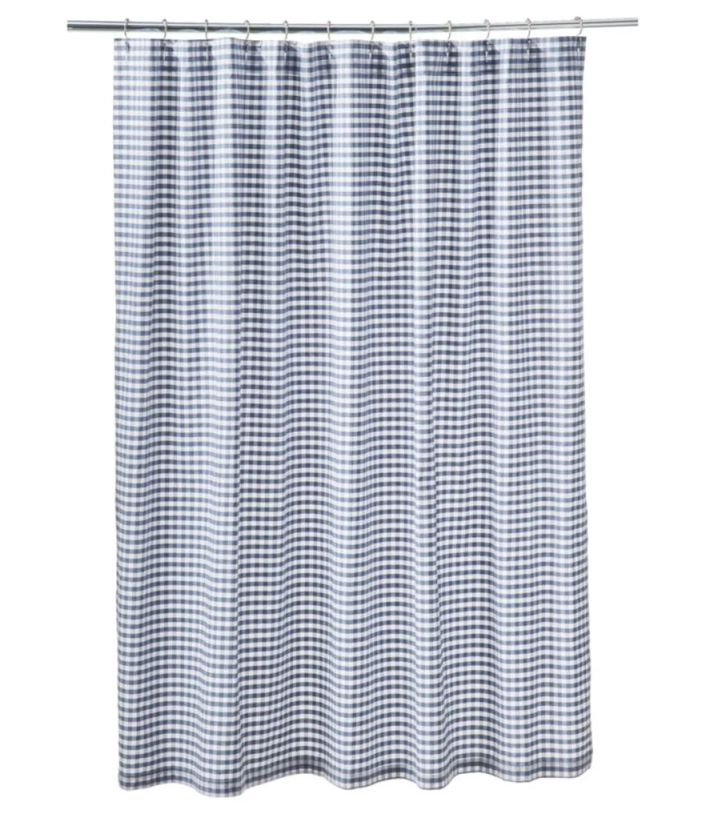 "Gingham Shower Curtain"-L.L.Bean Outlet