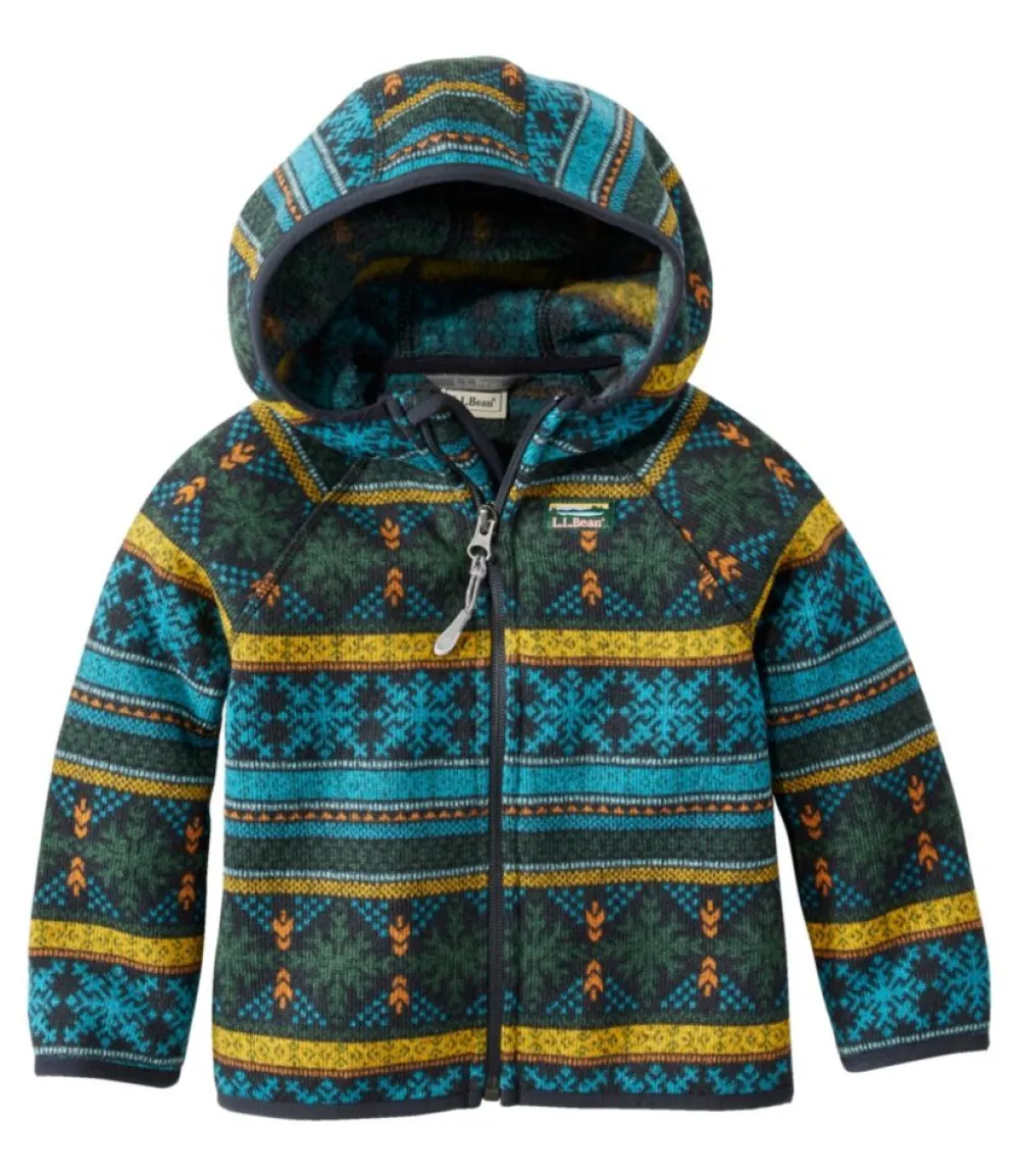 "Infants' and Toddlers' Sweater Fleece, Full-Zip Print"-L.L.Bean Clearance