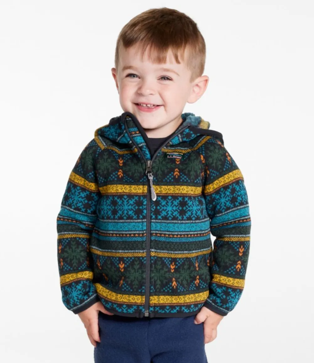 "Infants' and Toddlers' Sweater Fleece, Full-Zip Print"-L.L.Bean Clearance