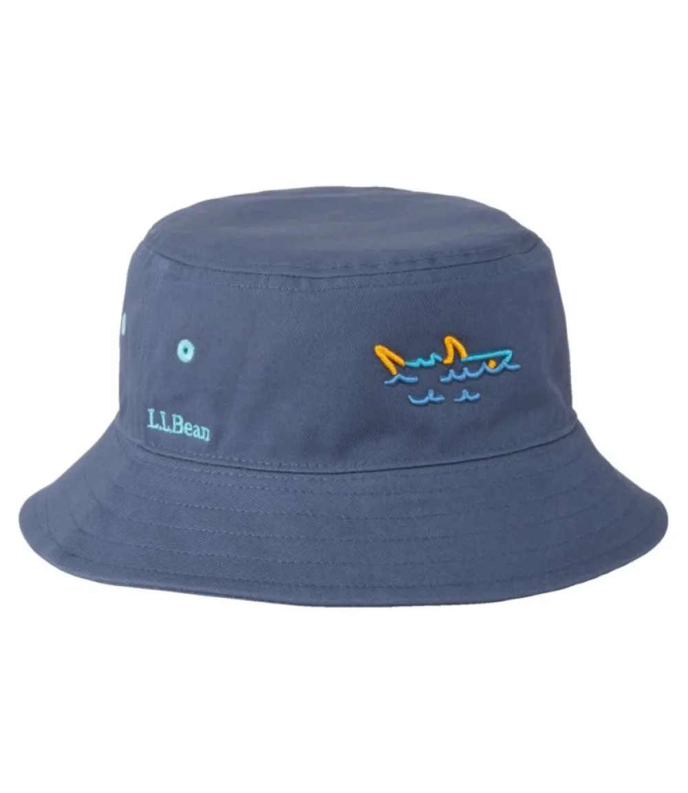 "Kids' Bean's Reversible Cotton Bucket Hat"-L.L.Bean Sale