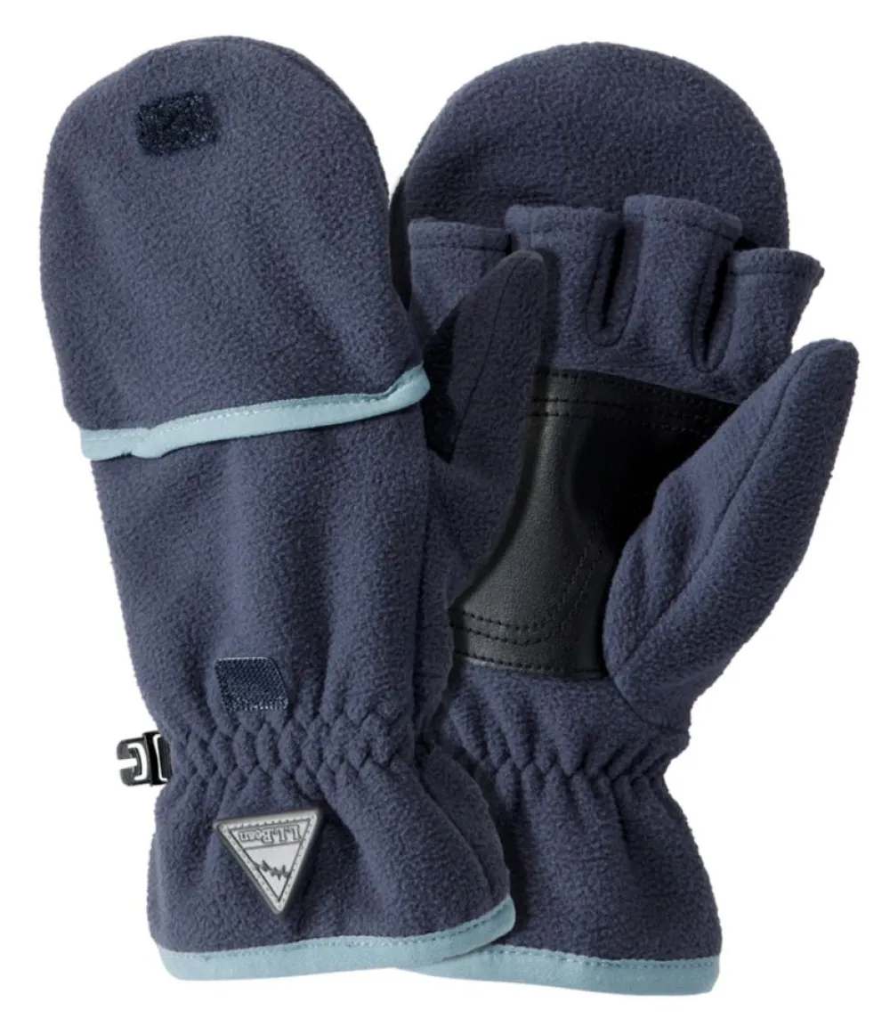 "Kids' Fitness Fleece Convertible Mittens"-L.L.Bean Online