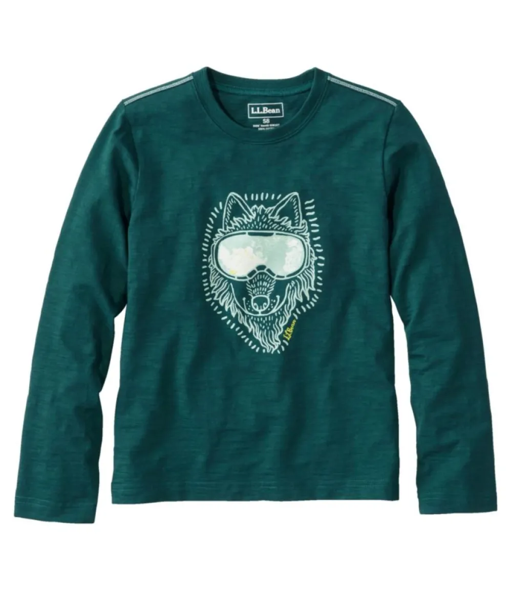 "Kids' Graphic Tee, Long-Sleeve Glow-in-the-Dark"-L.L.Bean Shop