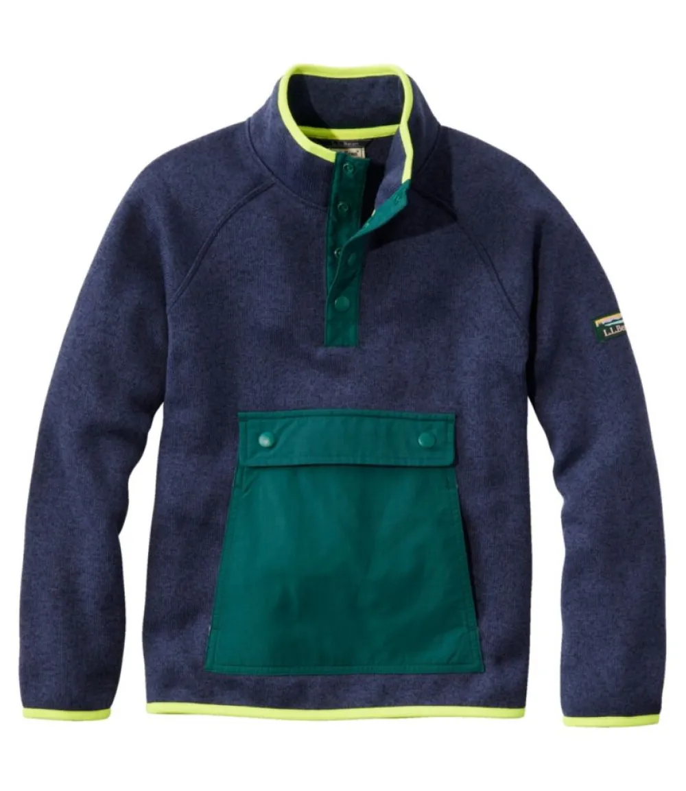 "Kids' Sweater Fleece, Half-Snap"-L.L.Bean Discount