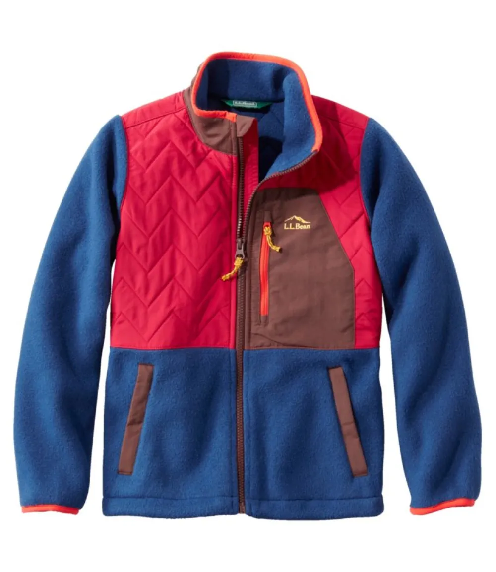 "Kids' Mountain Classic Fleece Jacket, Mixed Media"-L.L.Bean Online