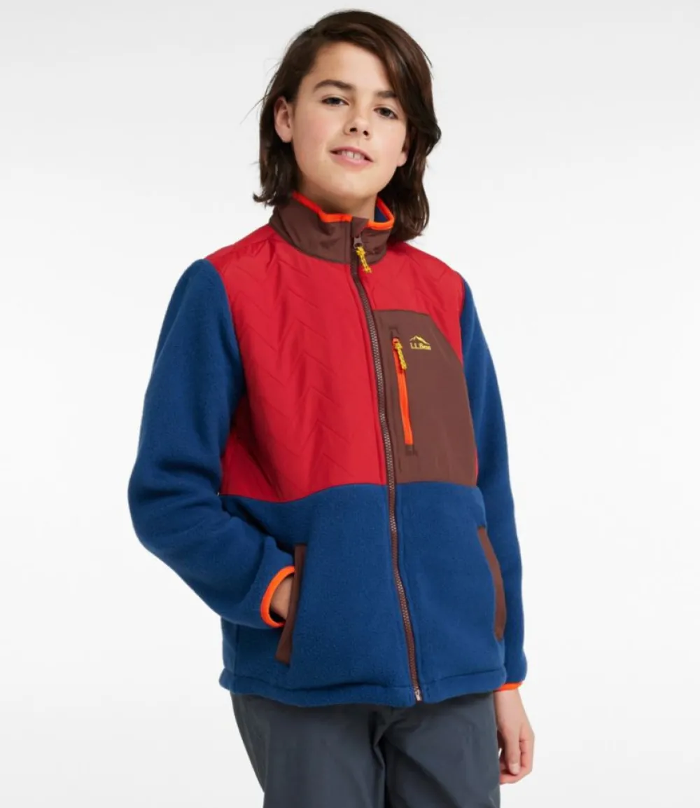 "Kids' Mountain Classic Fleece Jacket, Mixed Media"-L.L.Bean Online