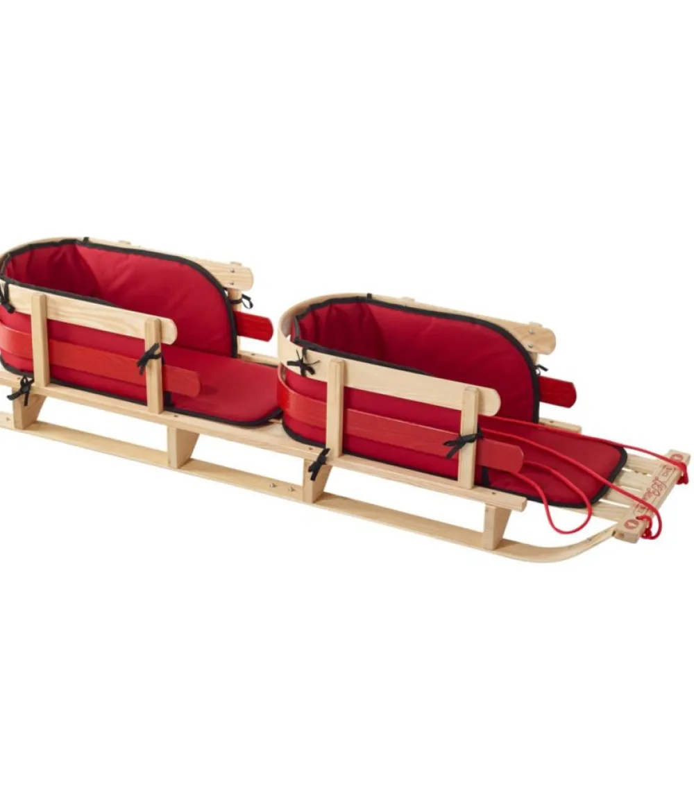 "Kids' Pull Sled and Cushion Set, Tandem"-L.L.Bean Clearance