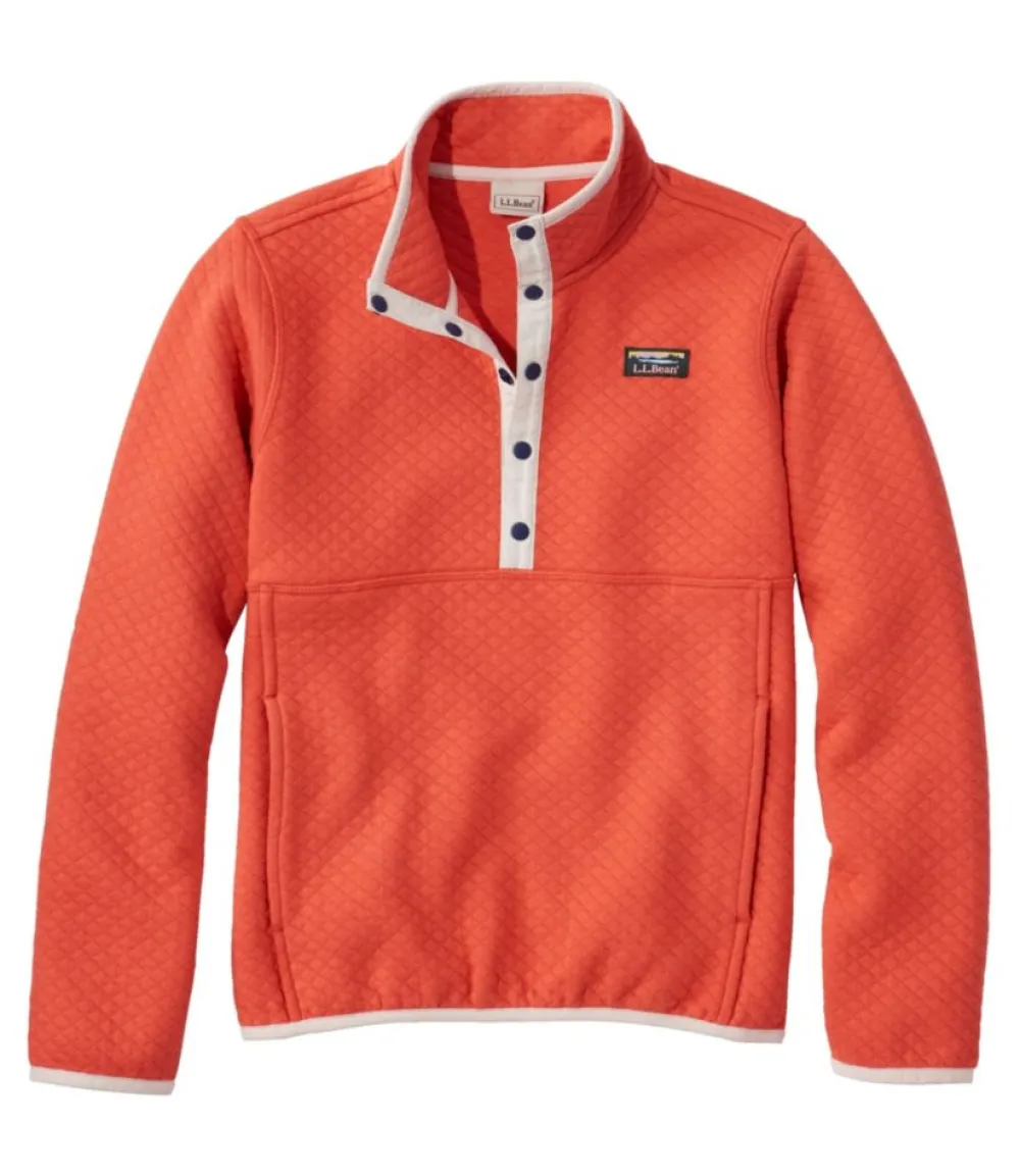 "Kids' Quilted Quarter-Snap Pullover"-L.L.Bean Flash Sale