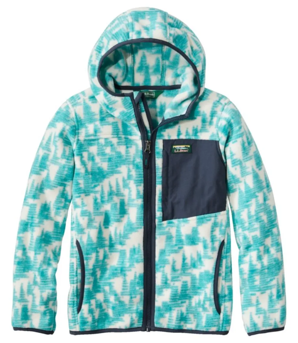 "Kids' Retro Mountain Classic Fleece Jacket, Print"-L.L.Bean Fashion