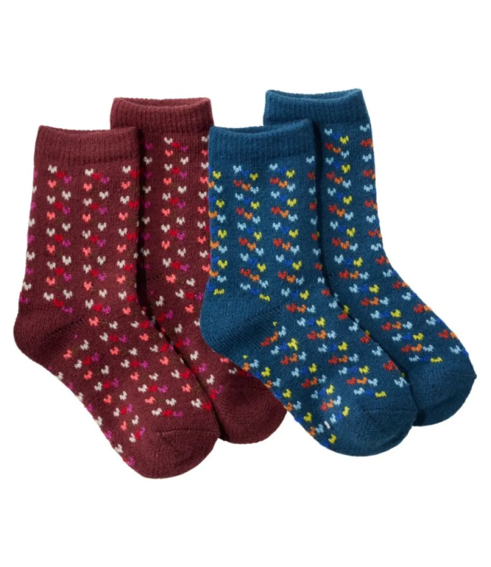 "Kids' Sweater Weather Socks, Two-Pack"-L.L.Bean Best