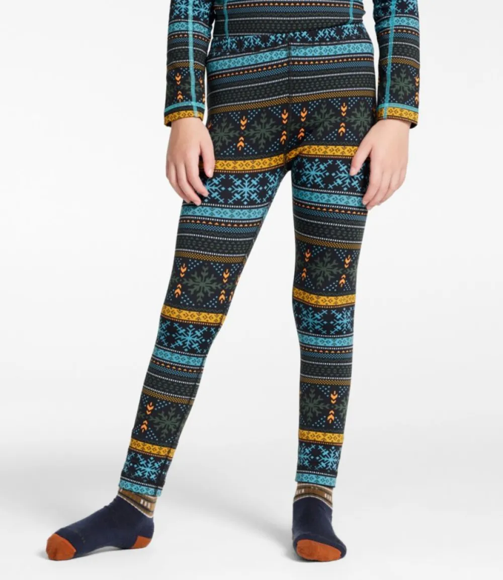 "Kids' Wicked Warm Long Underwear, Expedition-Weight Print Pants"-L.L.Bean Hot