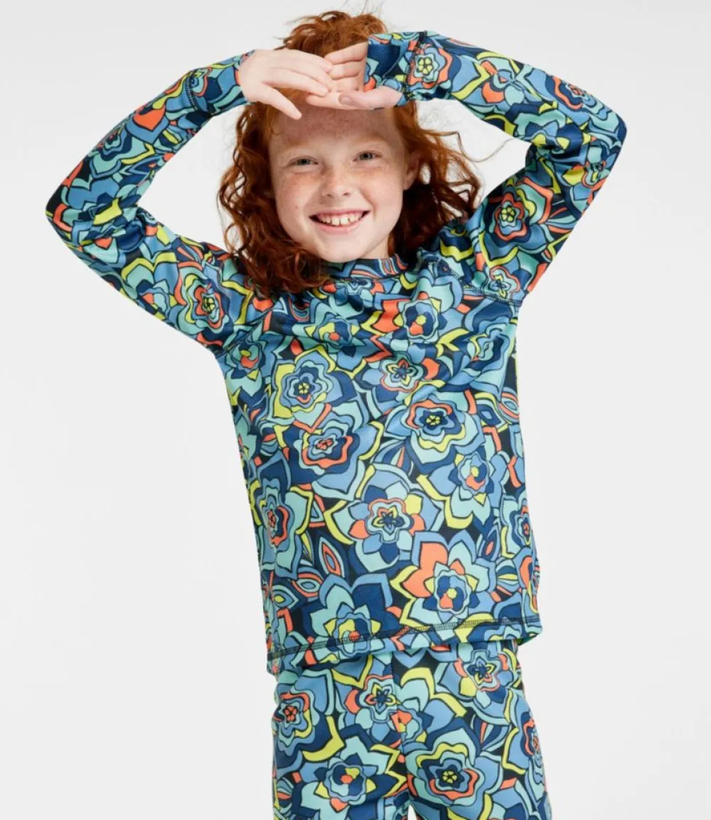 "Kids' Wicked Warm Midweight Long Underwear, Top Print"-L.L.Bean Best