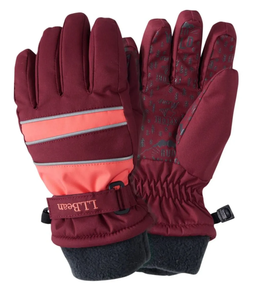 "Kids' Wintry Mix Waterproof Gloves"-L.L.Bean Best Sale