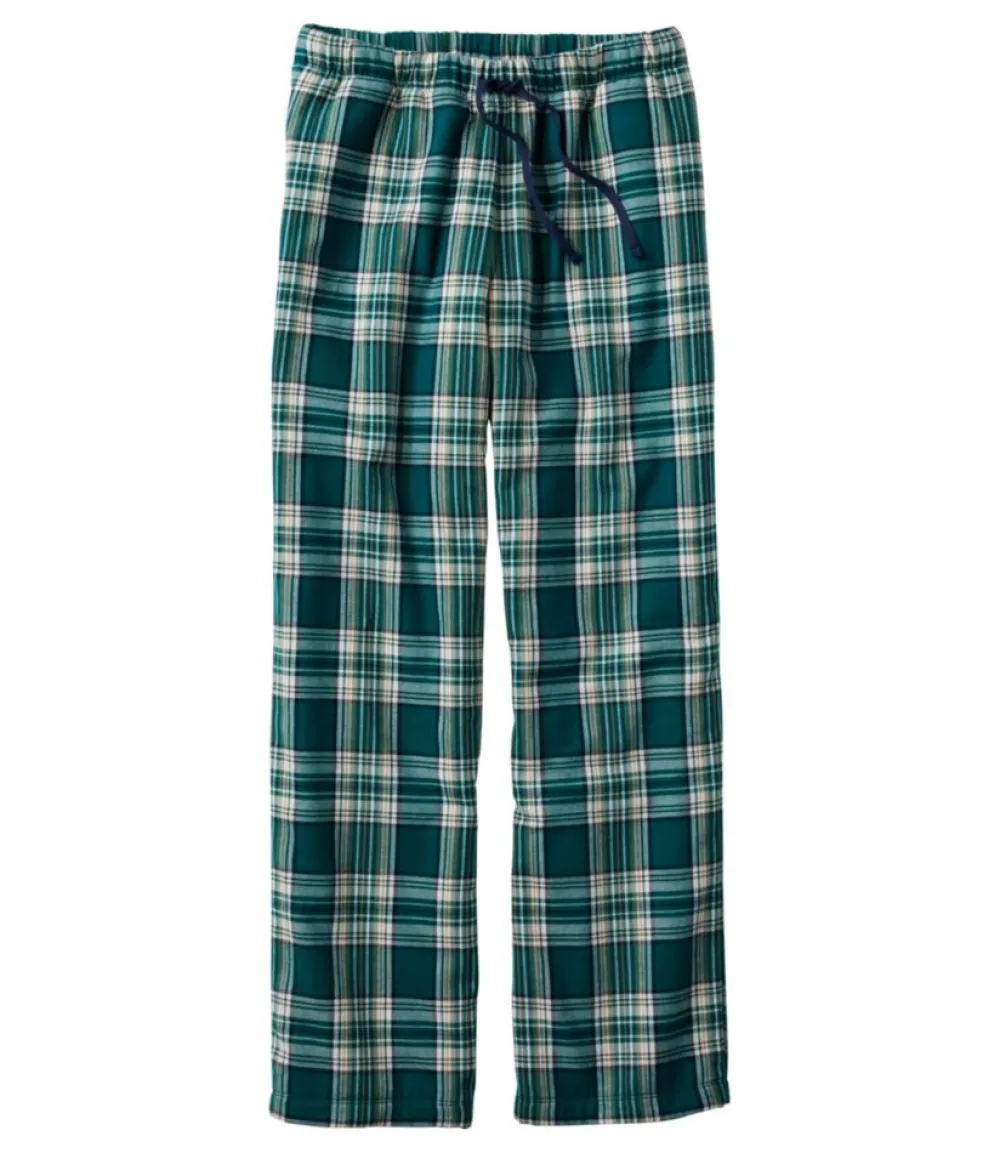 " Flannel Sleep Pants, Plaid Fleece-Lined"-L.L.Bean Outlet