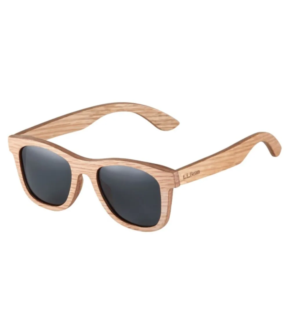 " Northwoods Polarized Wooden Sunglasses"-L.L.Bean Cheap