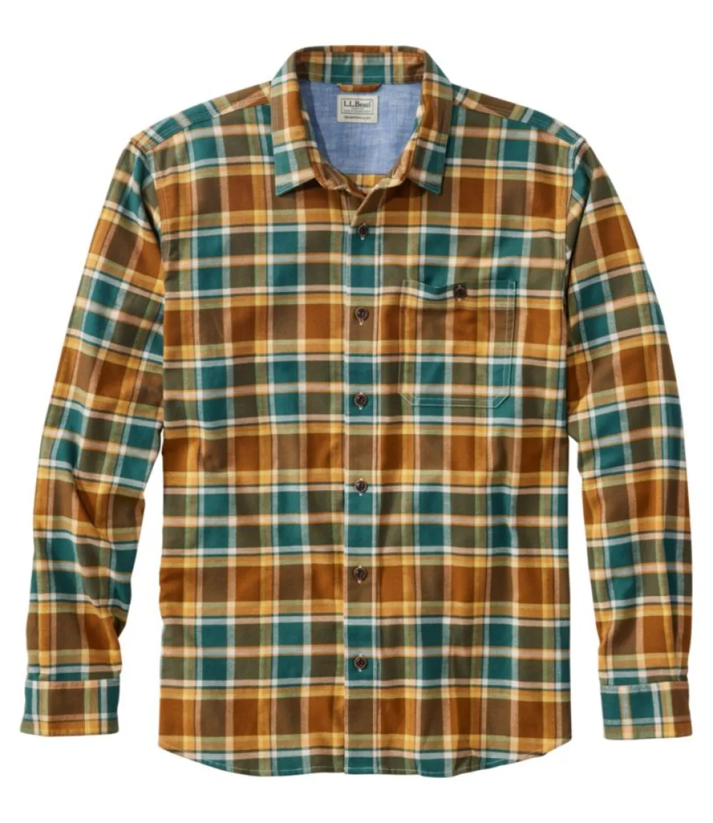 "Men's BeanFlex® All-Season Flannel Shirt, Traditional Untucked Fit, Long-Sleeve"-L.L.Bean Cheap