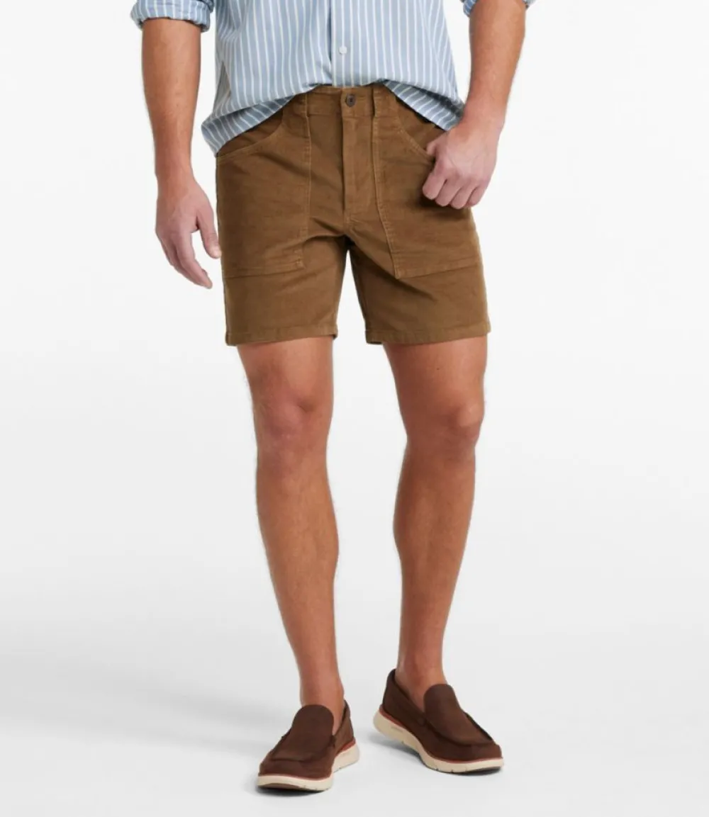 "Men's BeanFlex® Corduroy Shorts, 7""-L.L.Bean Outlet