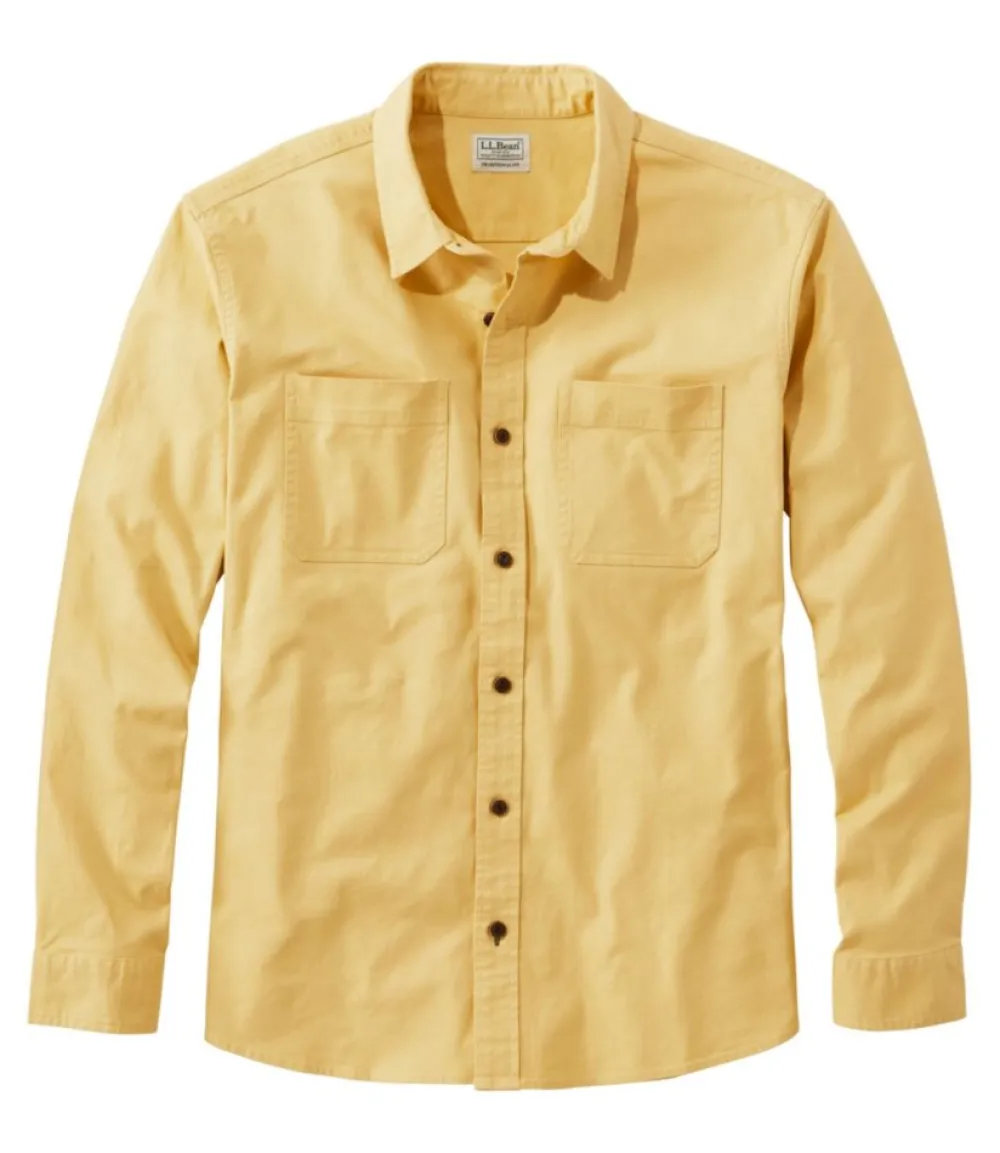 "Men's BeanFlex® Twill Shirt, Traditional Untucked Fit, Long-Sleeve"-L.L.Bean Cheap