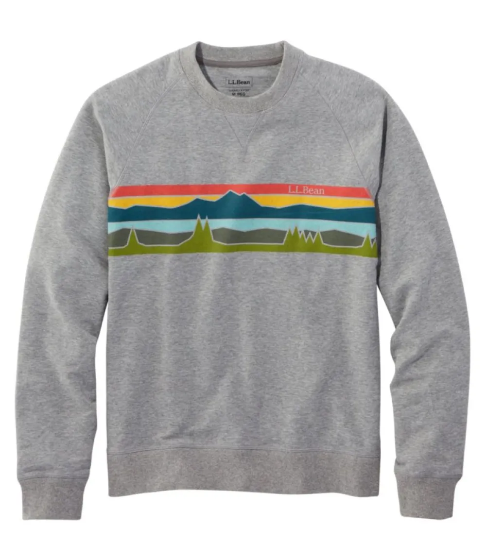 "Men's Bean's Comfort Camp Crewneck, Graphic"-L.L.Bean Flash Sale