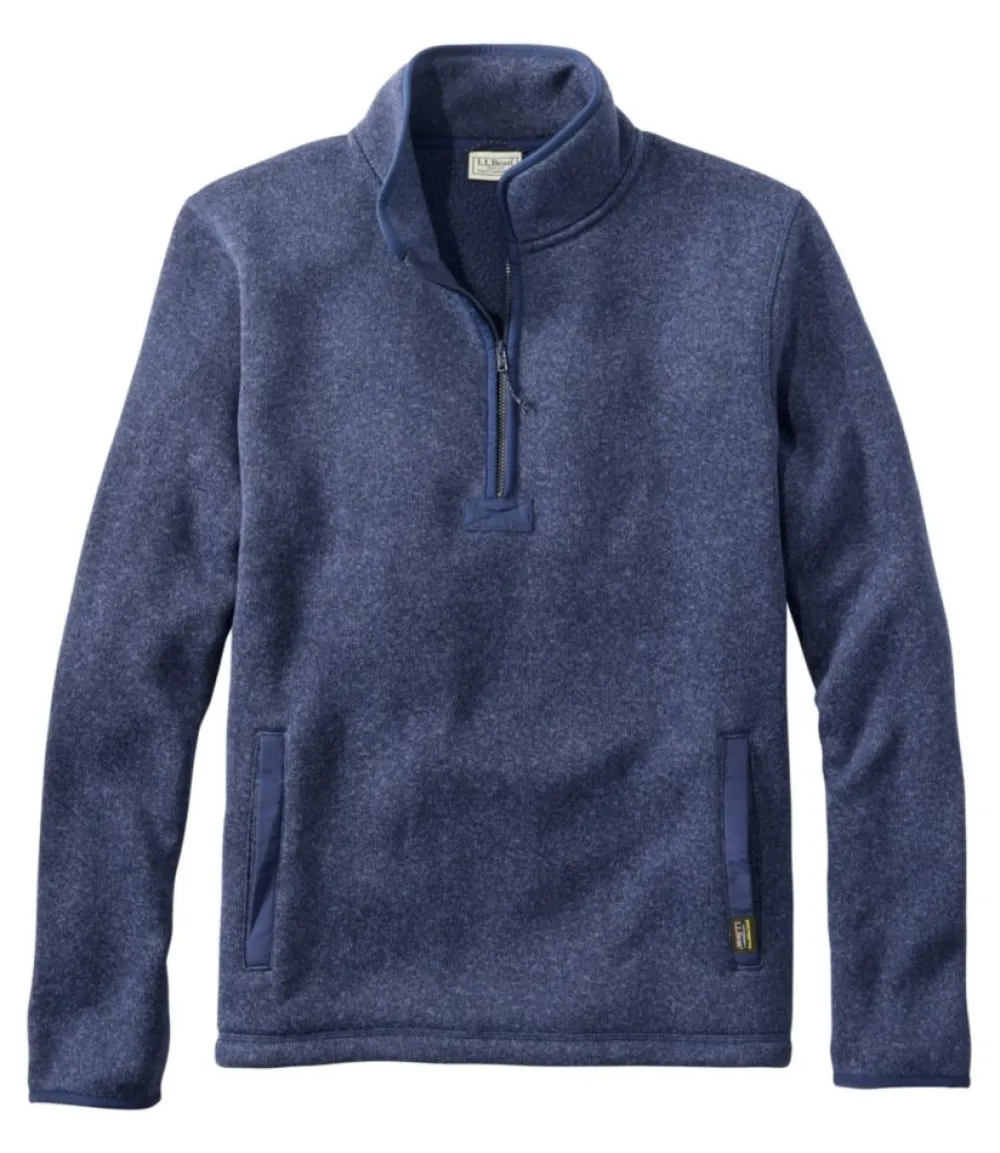 "Men's Bean's Sweater Fleece Half-Zip Pullover"-L.L.Bean Shop