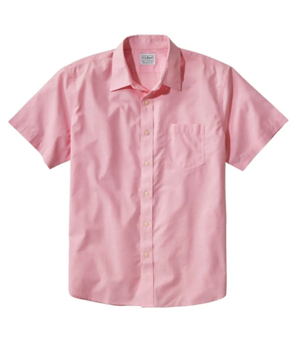 "Men's Bean's Wrinkle-Free Everyday Shirt, Traditional Untucked Fit, Short-Sleeve"-L.L.Bean Outlet