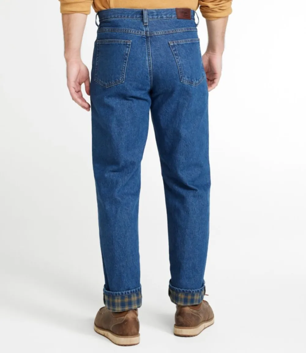 "Men's Double L® Jeans, Natural Fit, Flannel-Lined"-L.L.Bean Cheap