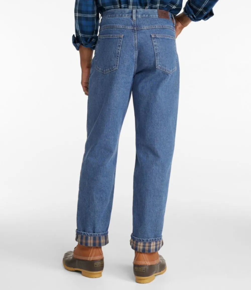 "Men's Double L® Jeans, Relaxed Fit, Flannel-Lined"-L.L.Bean Cheap