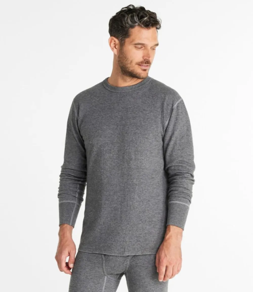 "Men's Double-Layer Underwear, Crewneck"-L.L.Bean Cheap