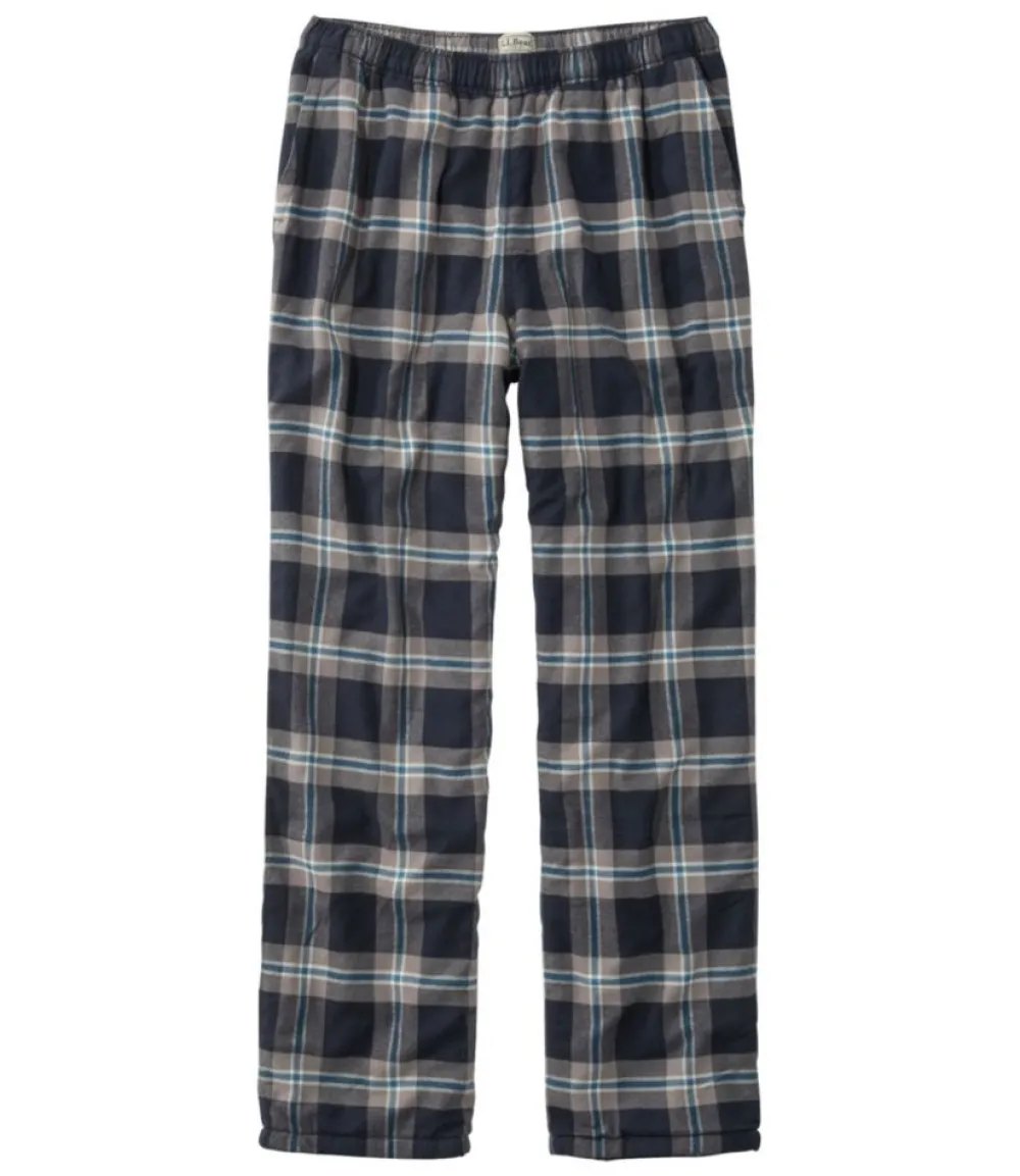 "Men's Fleece-Lined Flannel Lounge Pants"-L.L.Bean Cheap