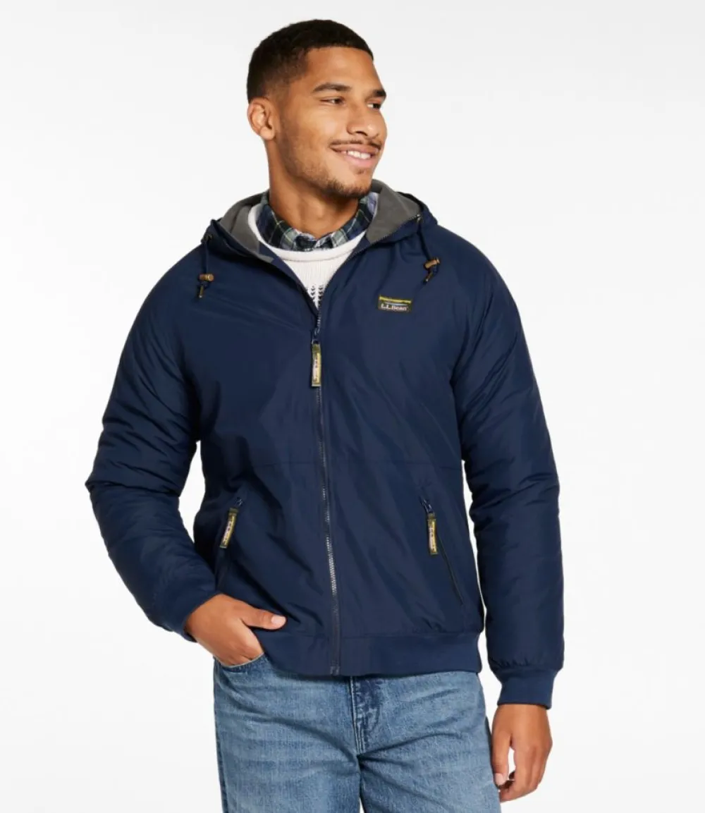 "Men's Insulated 3-Season Bomber Hooded Jacket"-L.L.Bean Outlet