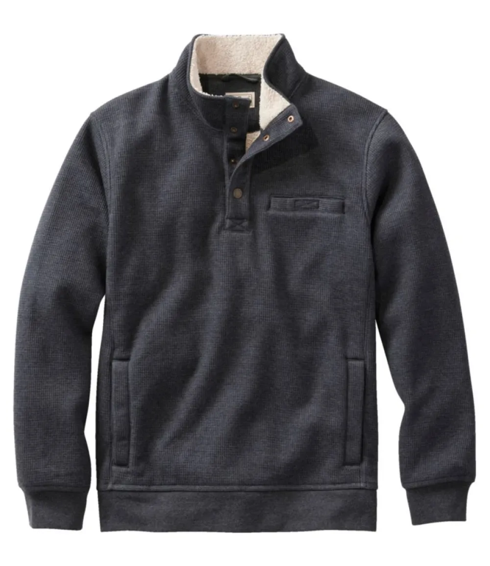 "Men's Katahdin Iron Works Bonded Waffle Fleece, Mockneck"-L.L.Bean Fashion