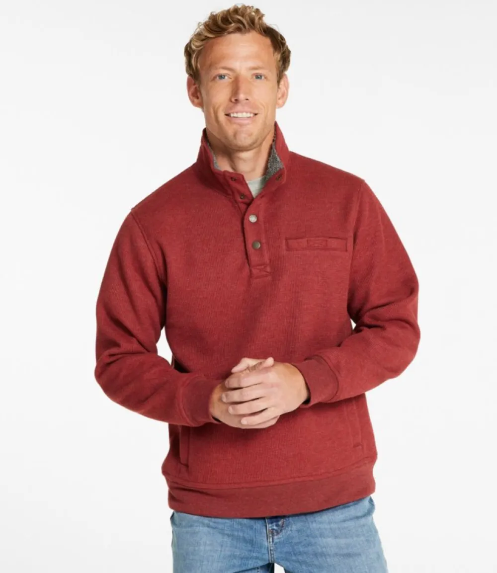 "Men's Katahdin Iron Works Bonded Waffle Fleece, Mockneck"-L.L.Bean Fashion