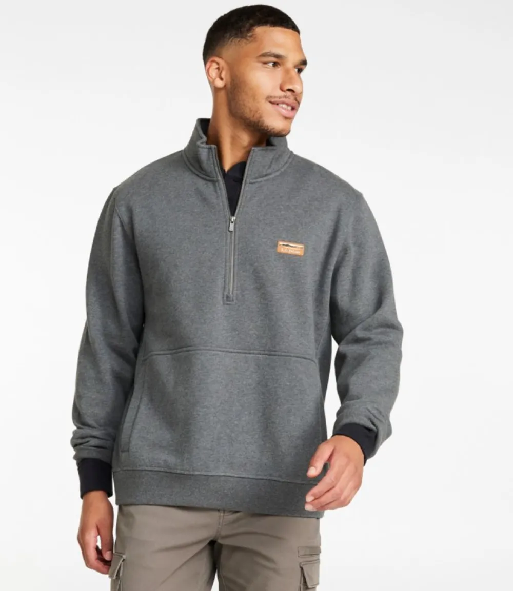 "Men's Katahdin Iron Works® Half-Zip Sweatshirt, Utility"-L.L.Bean Cheap