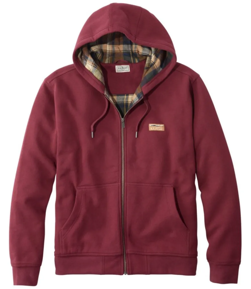 "Men's Katahdin Iron Works® Hooded Sweatshirt, Flannel-Lined"-L.L.Bean Shop