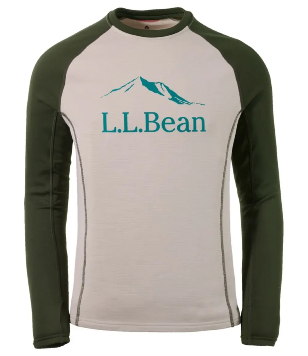 "Men's Heavyweight Base Layer Crew, Long-Sleeve Graphic"-L.L.Bean Outlet