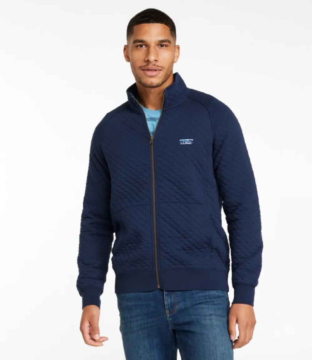 "Men's Quilted Sweatshirt, Full-Zip"-L.L.Bean Store