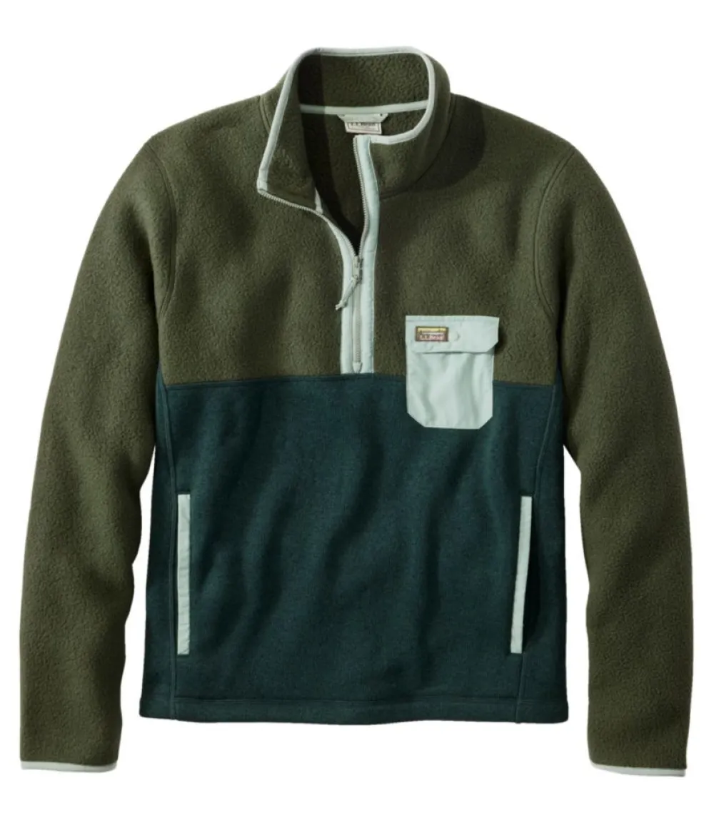 "Men's Sweater Fleece Sherpa Hybrid Pullover"-L.L.Bean Flash Sale