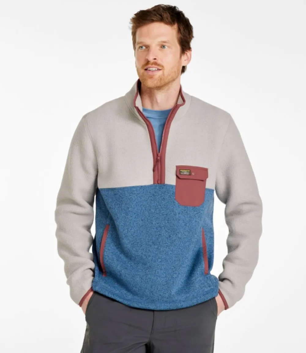 "Men's Sweater Fleece Sherpa Hybrid Pullover"-L.L.Bean Flash Sale