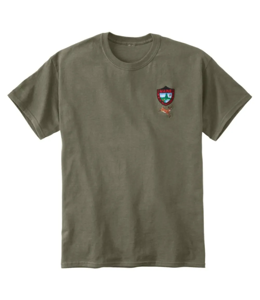 "Men's Maine Inland Fisheries and Wildlife Tee, White-Tailed Deer"-L.L.Bean Discount