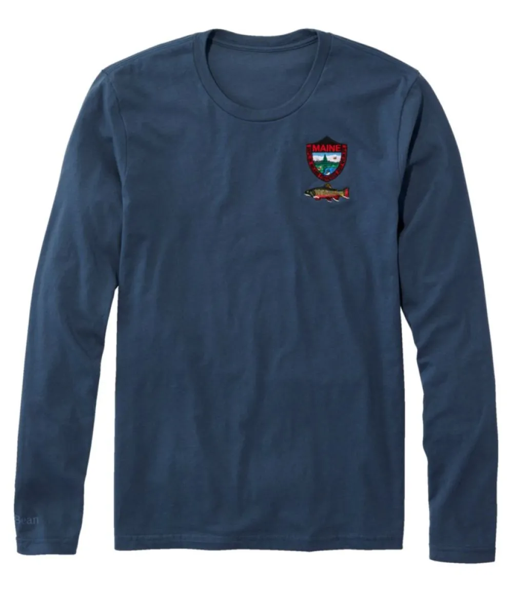 "Men's MIF&W Tee, Long-Sleeve Brook Trout"-L.L.Bean Online