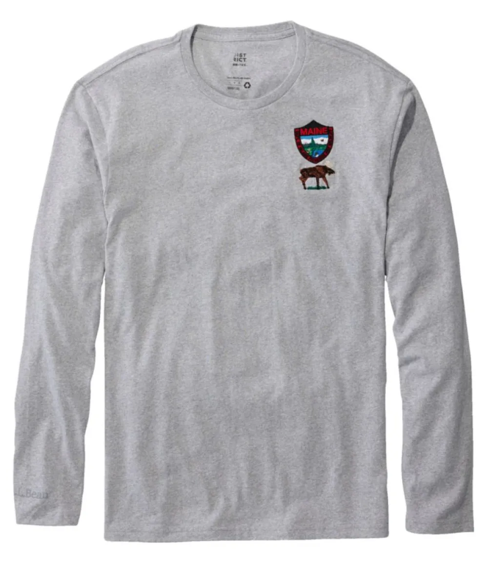 "Men's MIF&W Tee, Long-Sleeve Moose"-L.L.Bean Flash Sale