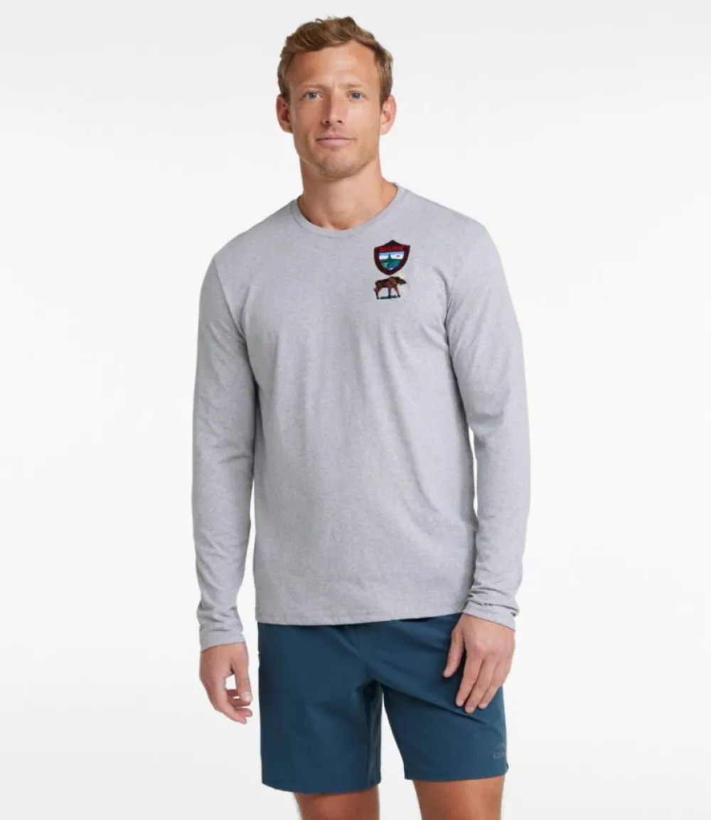 "Men's MIF&W Tee, Long-Sleeve Moose"-L.L.Bean Flash Sale