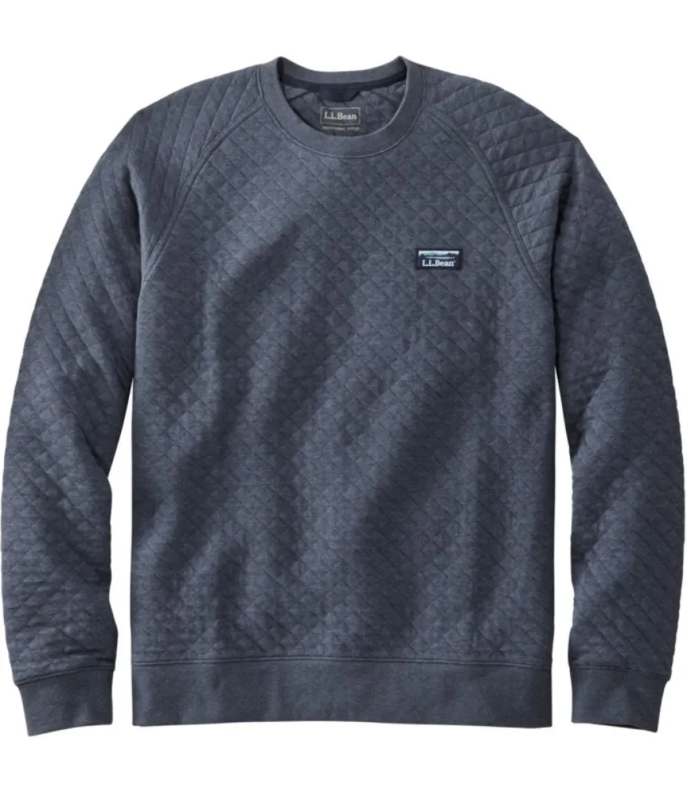 "Men's Quilted Sweatshirt, Crewneck"-L.L.Bean Discount