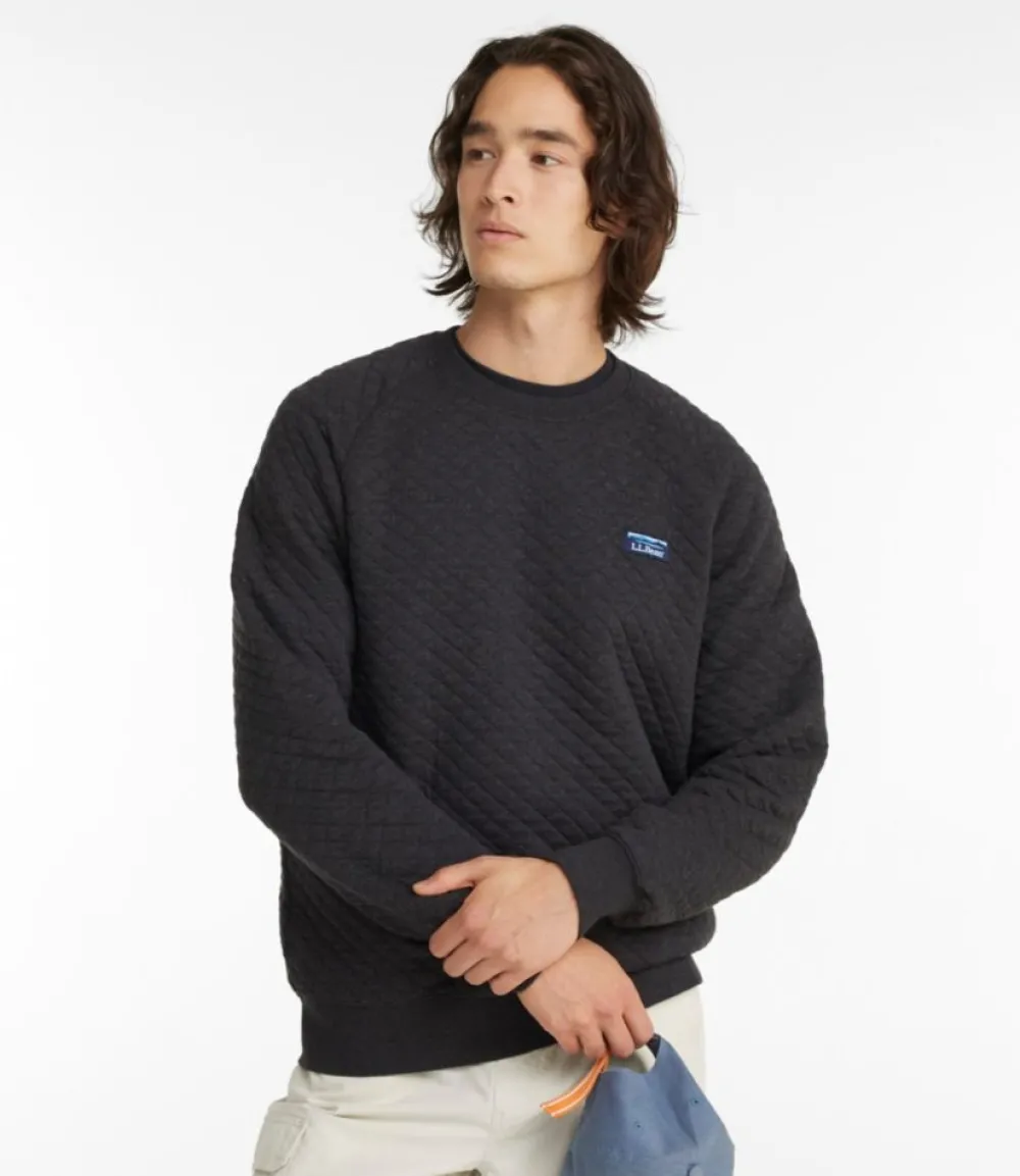 "Men's Quilted Sweatshirt, Crewneck"-L.L.Bean Discount